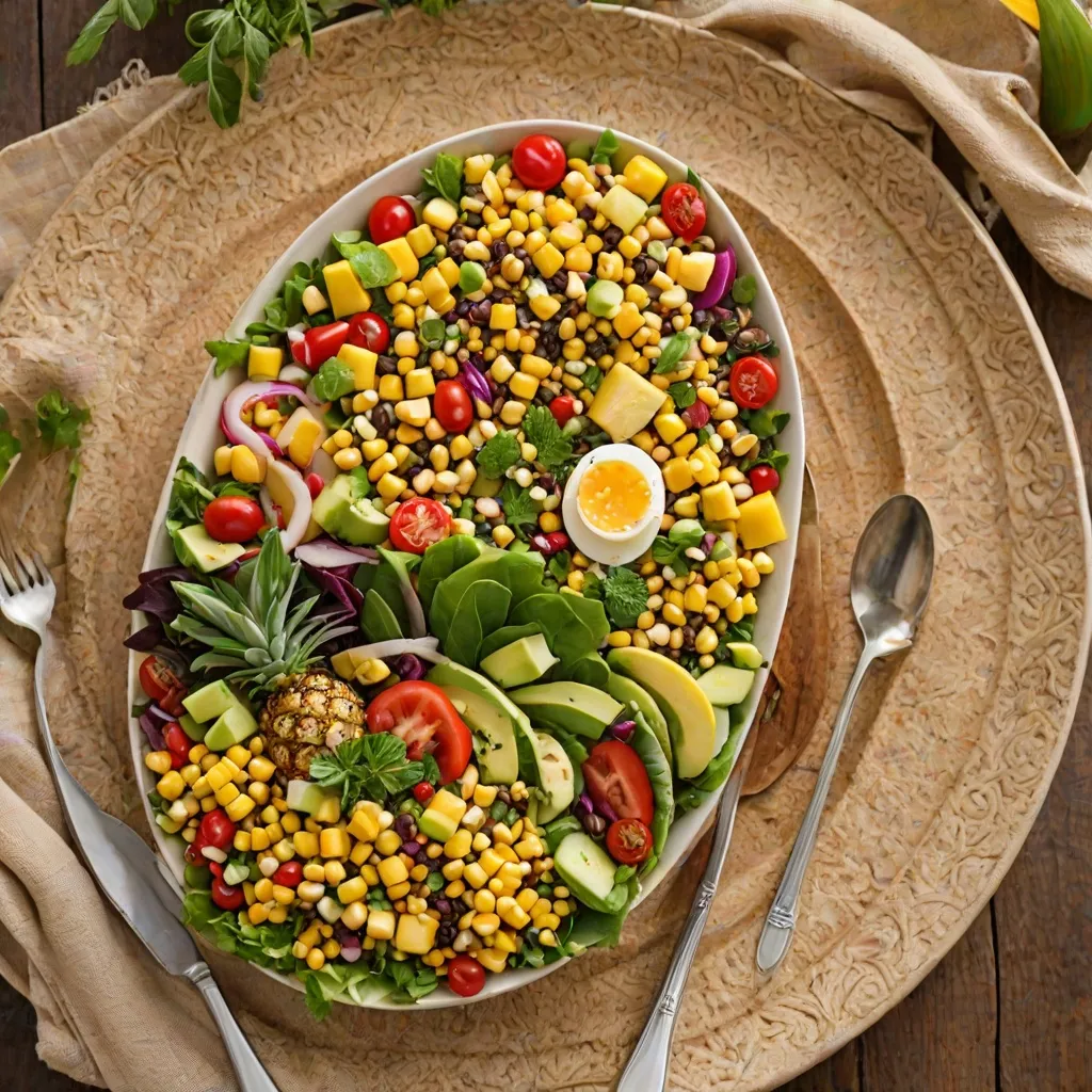 Sałatka z ananasem, jajkiem i kukurydzą: przepis na egzotyczną przekąskę